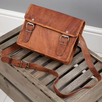 Vintage 'Mini' Leather Bag By Vida Vida | notonthehighstreet.com
