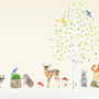Woodland Nursery Wall Stickers, Animals And Tree Set, thumbnail 3 of 7