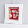 Personalised Baby Embroidered Initial Artwork, thumbnail 3 of 5
