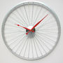 Bicycle Wheel Clock 57 Cm Red, thumbnail 1 of 4