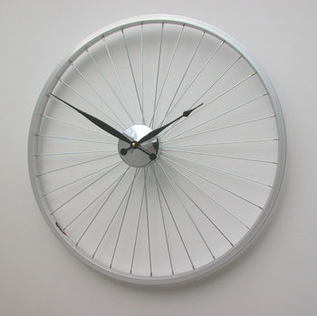Bicycle Wheel Clock 57 Cm Black, 4 of 6