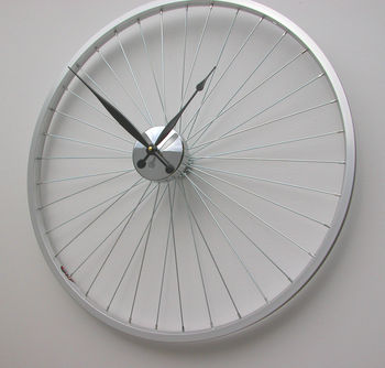 Bicycle Wheel Clock 57 Cm Black, 5 of 6