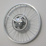Bike Sprocket Coloured Hands Wheel Clock, thumbnail 3 of 3