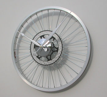 Bike Sprocket Coloured Hands Wheel Clock, 3 of 3