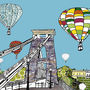 Bristol Balloons Over The Toll Bridge A4 Print, thumbnail 2 of 2