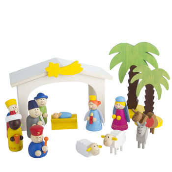 Childrens Nativity Set By The Christmas Home | notonthehighstreet.com