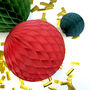 Christmas Tissue Paper Honeycomb Ball Decoration, thumbnail 7 of 12