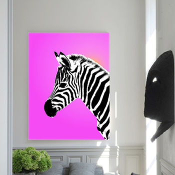 Gleaming Zebra, Canvas Art, 3 of 4