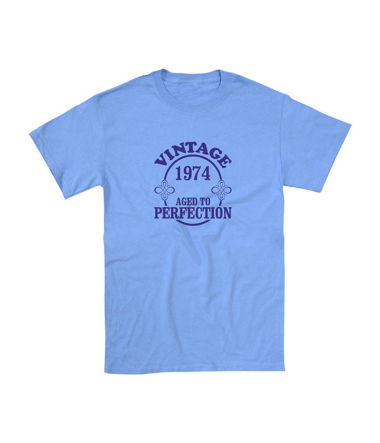 Personalised Aged To Perfection Vintage T Shirt By Old Guys Still Rock ...