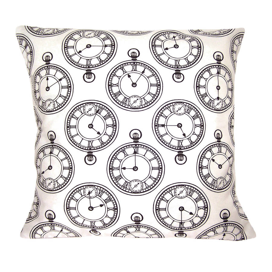 pocket watch cushion by hipster spinster