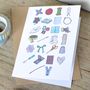 Sewing Alphabet Card, thumbnail 2 of 5