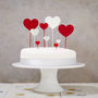 Heart Cake Topper Set, thumbnail 1 of 7