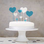 Heart Cake Topper Set, thumbnail 2 of 7