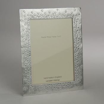 Floating Hearts Cast Pewter Photo Frame, 5 of 8