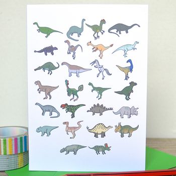 Dinosaur Alphabet Card, 2 of 5
