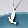 Sterling Silver Dove Necklace, thumbnail 2 of 5