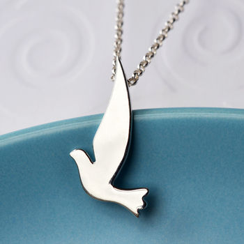 Sterling Silver Dove Necklace, 2 of 5