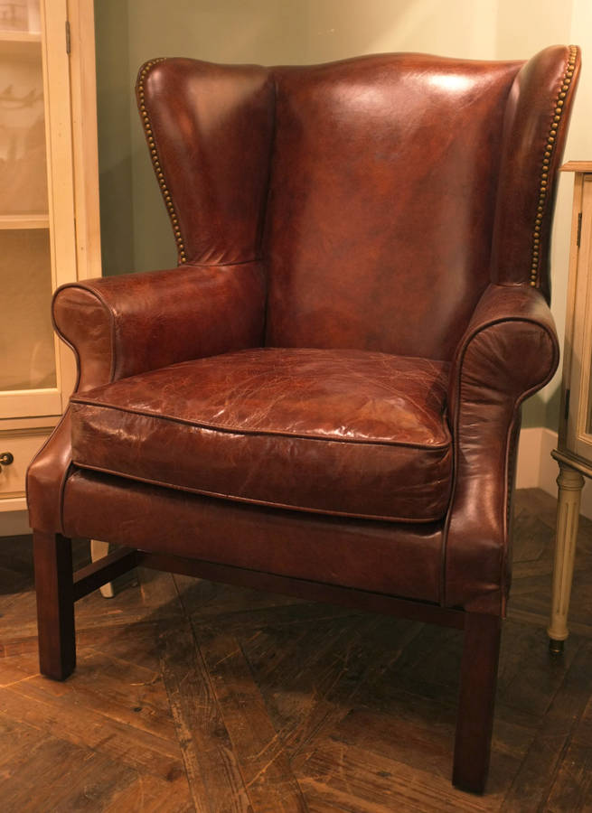 Leather Wing Back By Cambrewood | notonthehighstreet.com