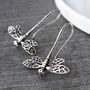 Sterling Silver Dragonfly Earrings, thumbnail 2 of 4