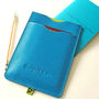 Leather Passport Sleeve With Notebook, thumbnail 1 of 11