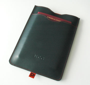 Leather Passport Sleeve With Notebook, 4 of 11