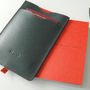 Leather Passport Sleeve With Notebook, thumbnail 3 of 11