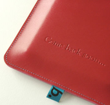 Leather Passport Sleeve With Notebook, 10 of 11