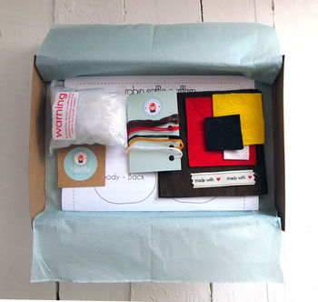 Make Your Own Robin Softie Toy Sewing Kit, 2 of 3