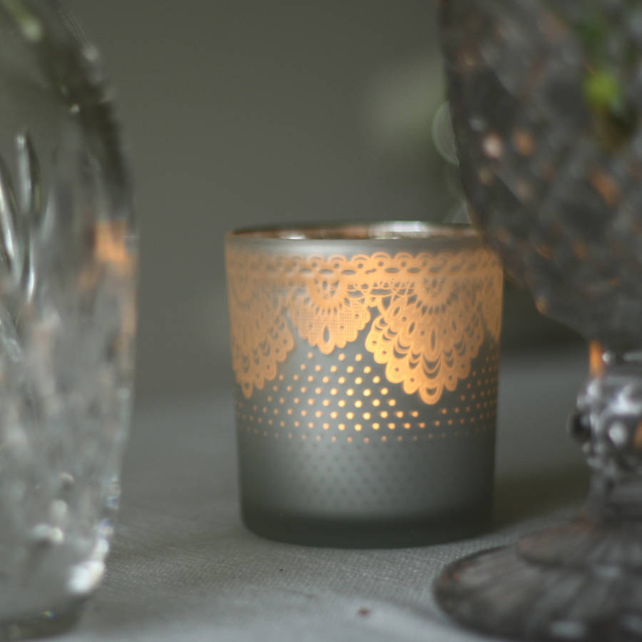 Frosted Lace Large Candle Holder Vase By The Wedding Of My Dreams Frosted Lace Large Candle Holder Vase