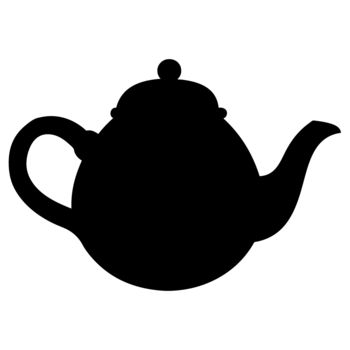 teapot chalkboard wall sticker by spin collective | notonthehighstreet.com