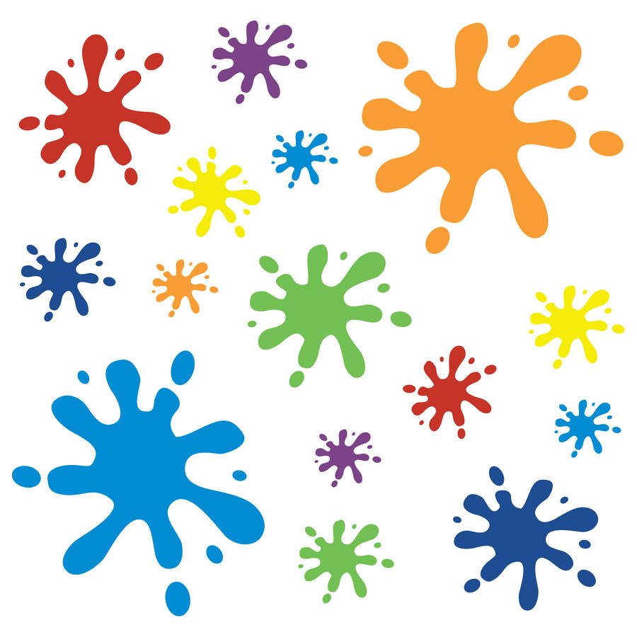 paint splat wall stickers by spin collective | notonthehighstreet.com