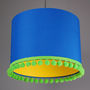 Pom Pom Trim Drum Lampshade 100's Of Colours, thumbnail 1 of 12