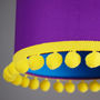 Pom Pom Trim Drum Lampshade 100's Of Colours, thumbnail 6 of 12
