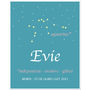 Personalised Name And Star Sign Print, thumbnail 7 of 12