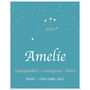 Personalised Name And Star Sign Print, thumbnail 10 of 12
