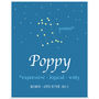 Personalised Name And Star Sign Print, thumbnail 8 of 12