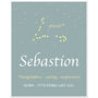 Personalised Name And Star Sign Print, thumbnail 9 of 12