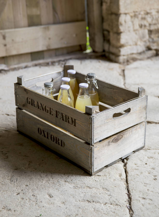 wooden fruit box by garden trading notonthehighstreet.com