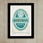 Best Man Beer Label Wedding Print, thumbnail 2 of 5