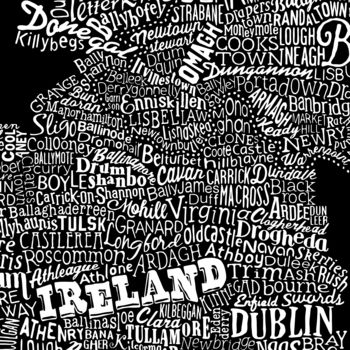 Typographic Map Of Ireland, 4 of 4