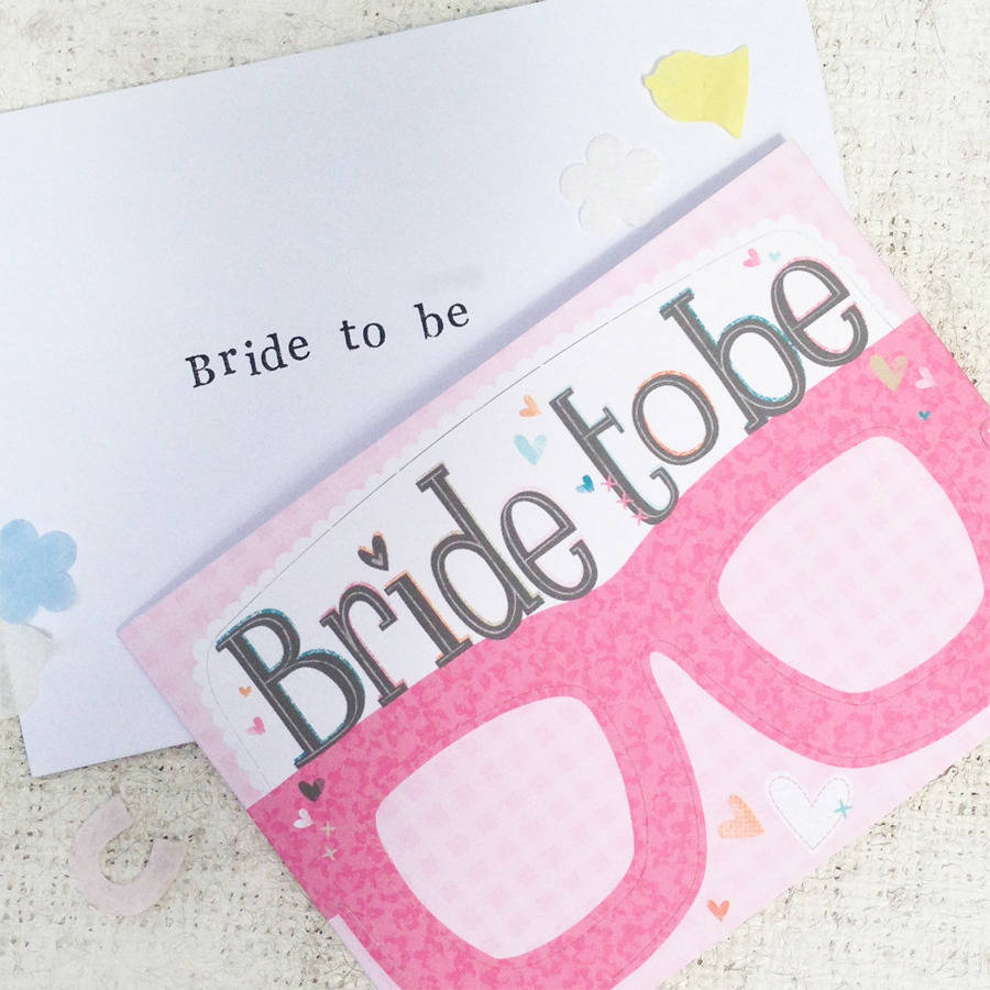 Hen Party Bridal Card Gles By Tandem Green Notonthehighstreet Hen Party Bridal Card Gles