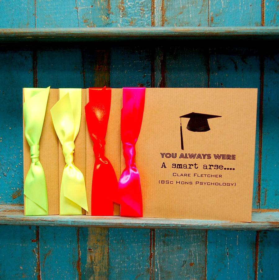 Neon Congratulations Personalised Graduation Card By The Luxe Co