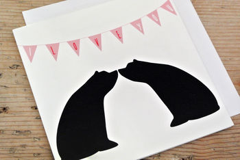 I Love You Bunting, Anniversary Card, 4 of 4