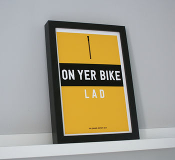 'On Yer Bike' Cycling Jersey Print, 2 of 4