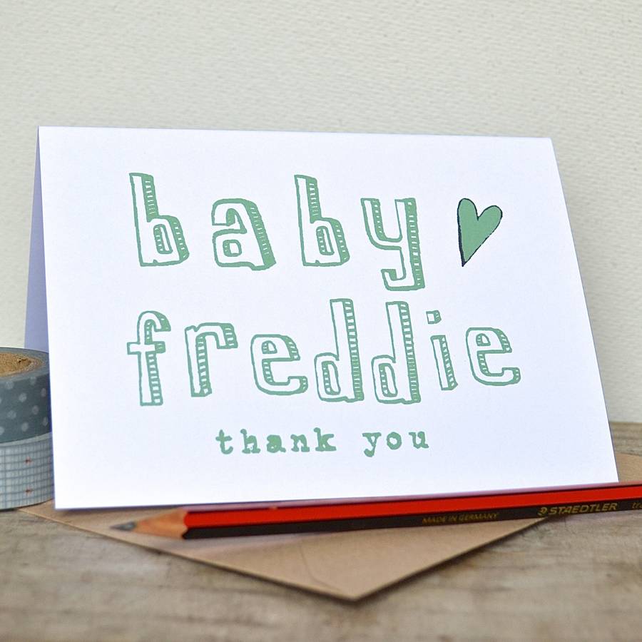 Beautiful 88 Personalised Thank You Card