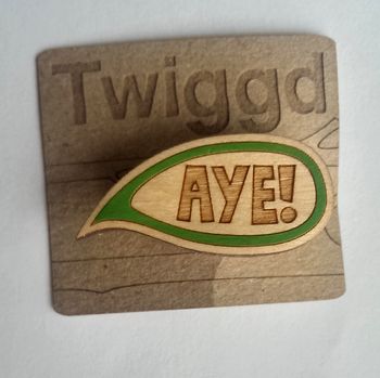 Aye! Scottish Words, Wooden Speech Bubble Badge, 5 of 5