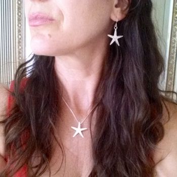 Sterling Silver Starfish Earrings, 2 of 6