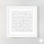 Personalised Word Search Art Print With 100 Words, thumbnail 12 of 12
