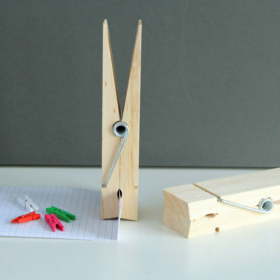 giant wooden peg clip by berylune | notonthehighstreet.com