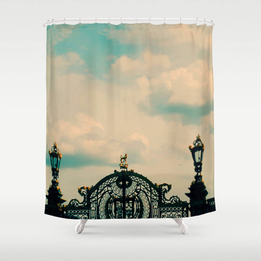 Green Park Gates Shower Curtain By Ruby and B